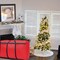 Small Christmas Tree Storage Bag 4Ft/5Ft Heavy Duty Reusable 600D Oxford Fabric Waterproof Dustproof Xmas Tree Bag/Container/Holder for Short Artificial Christmas Tree(39" X 12" X 24") Red